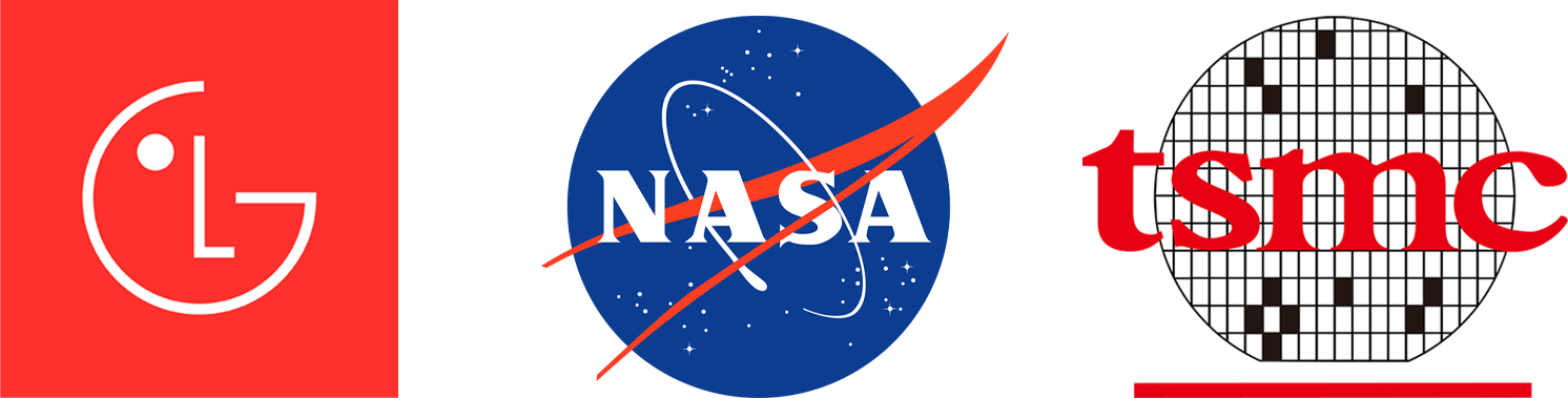 LG | NASA | 台積電 logo